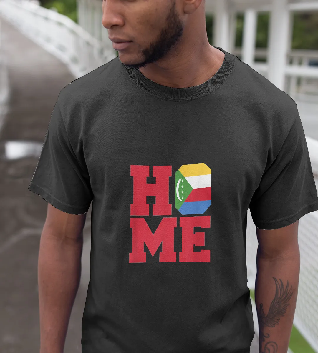 1sttheworld T-Shirt - Home  Comoros T-Shirt Black A35