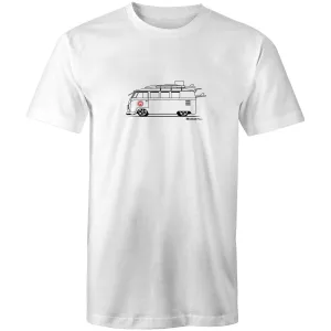 2XL White Surfing Kombi Side - Mens T-Shirt - WAREHOUSE