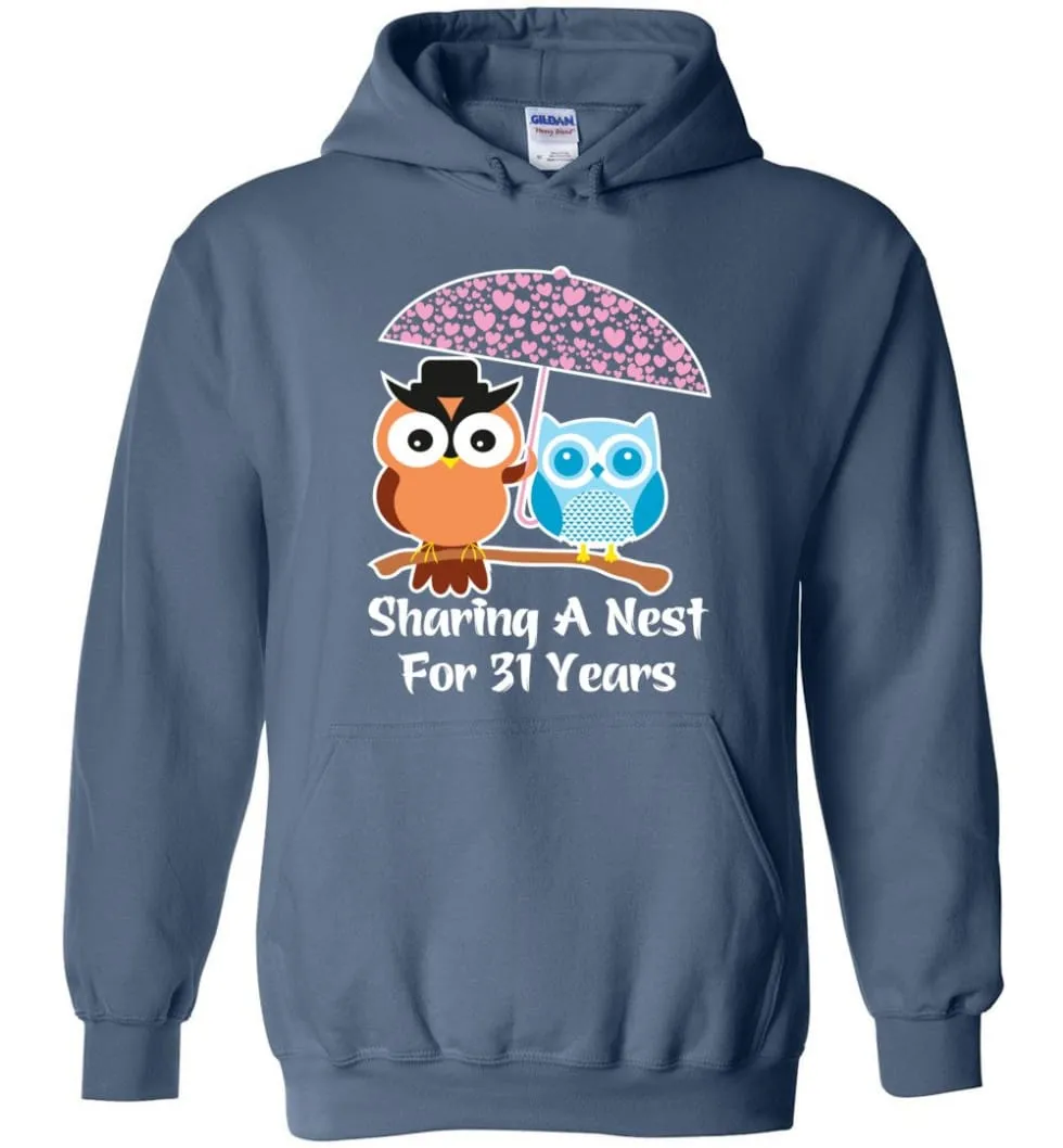 31 Years Wedding Anniversary Gifts Valentine's Day Hoodie