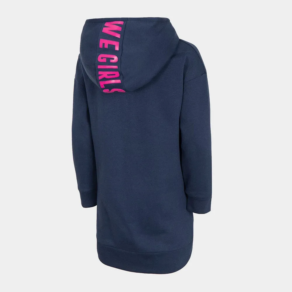 4F Change The World Navy Blue Long Hoodie 3310