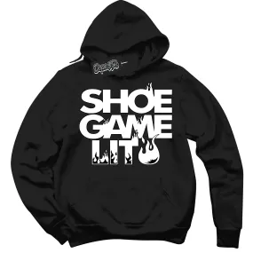 '85 Black White 1s DopeStar Hoodie Shoe Game Lit Graphic