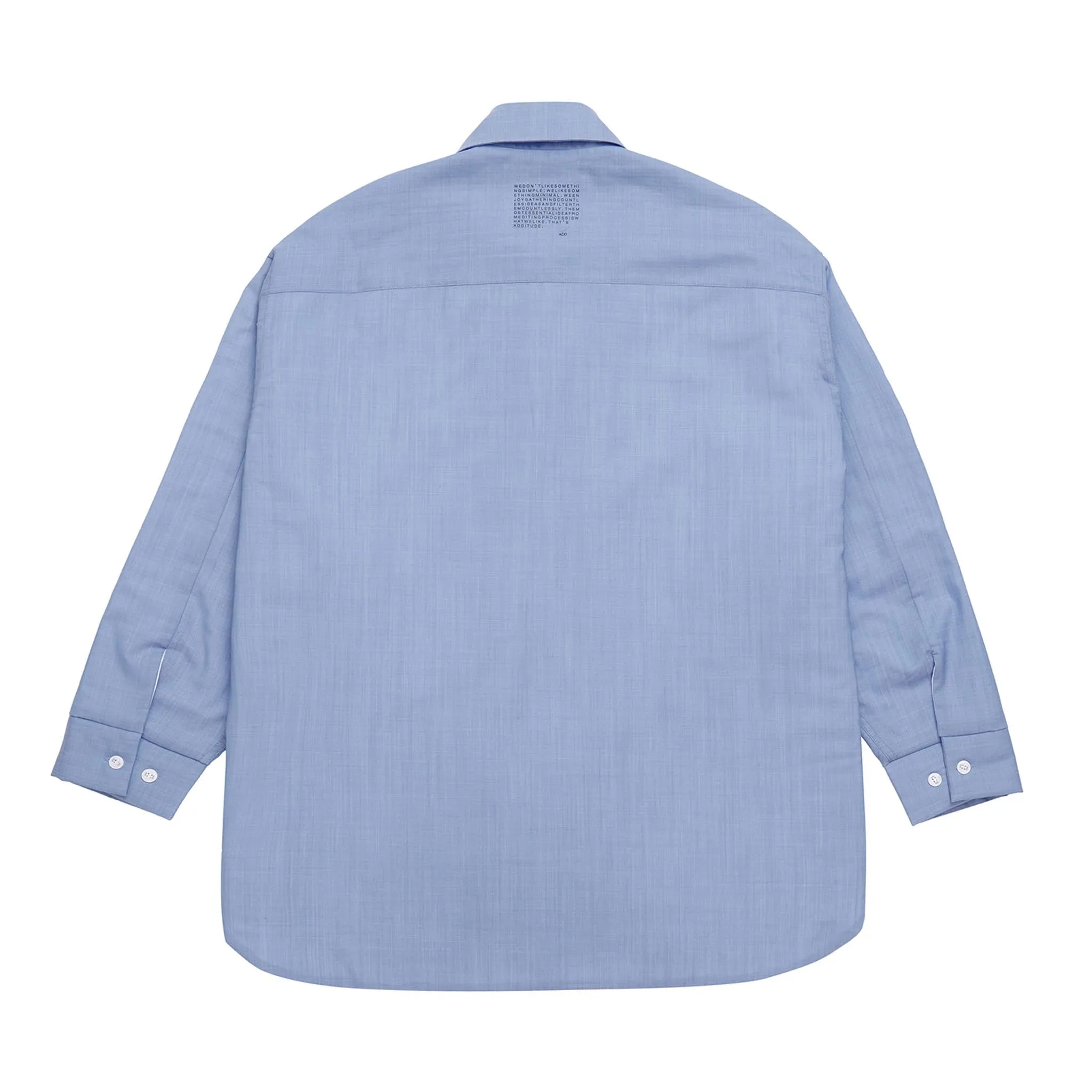 ADD Soft Padding Avantgarde Shirt Jacket Powder Blue