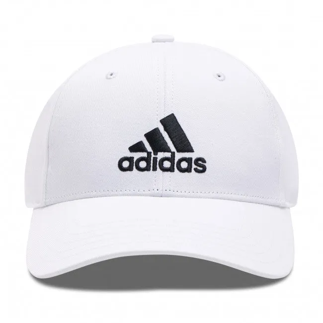 Adidas unisex 6 panel baseball cap with embroidered logo FK0896 white