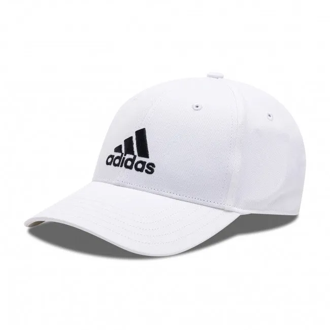 Adidas unisex 6 panel baseball cap with embroidered logo FK0896 white