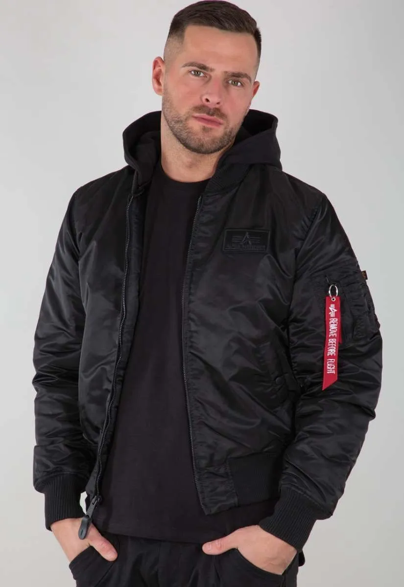 Alpha Industries Bomberjacke black/reflective MA-1 ZH Backprint 128113-285