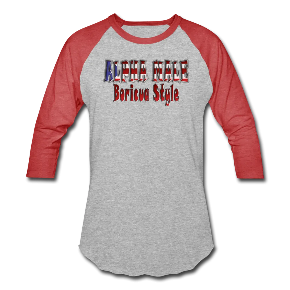 ALPHA MALE BORICUA STYLE Baseball T-Shirt