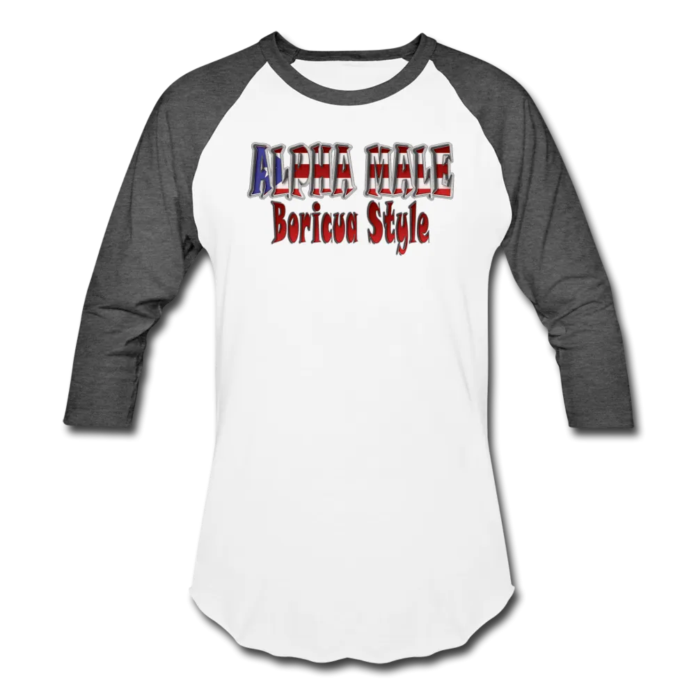 ALPHA MALE BORICUA STYLE Baseball T-Shirt