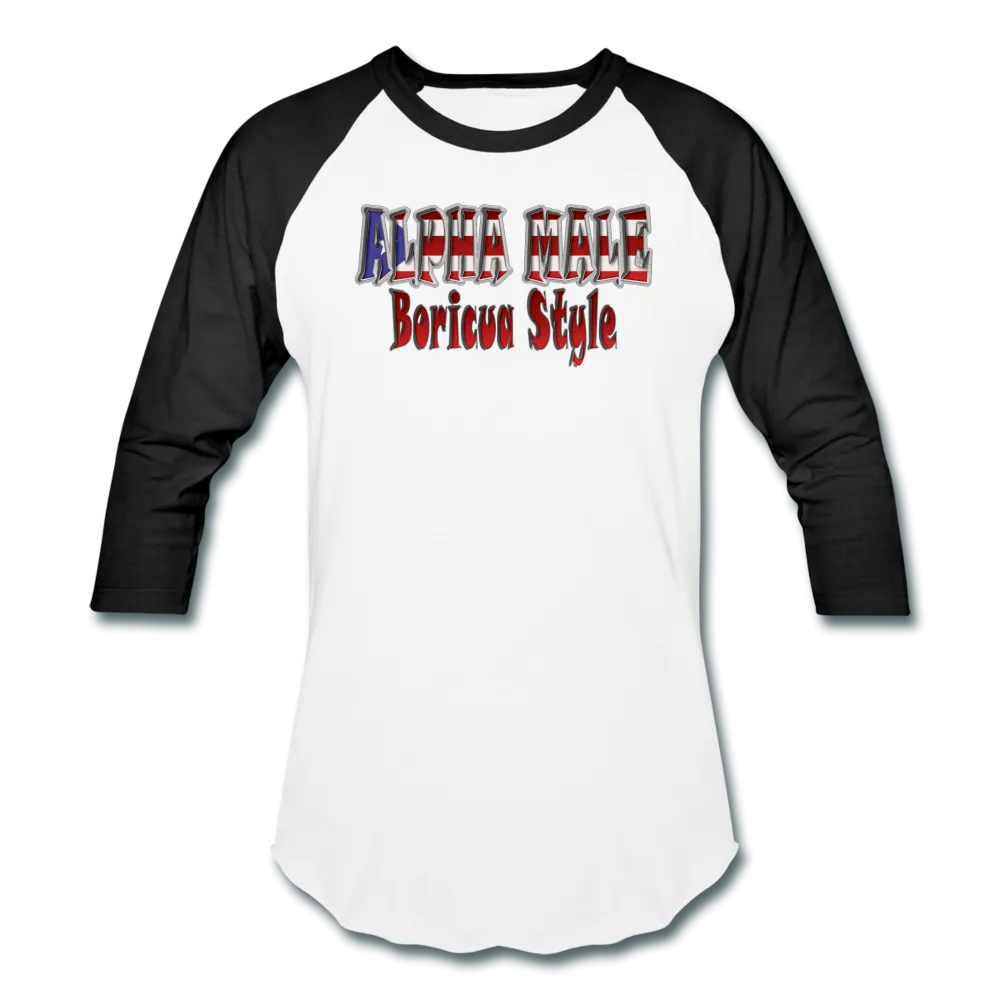 ALPHA MALE BORICUA STYLE Baseball T-Shirt