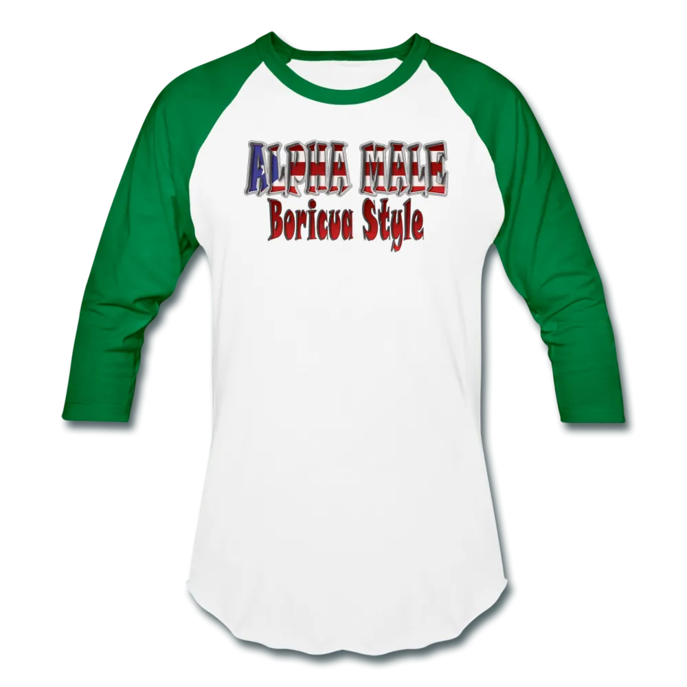 ALPHA MALE BORICUA STYLE Baseball T-Shirt