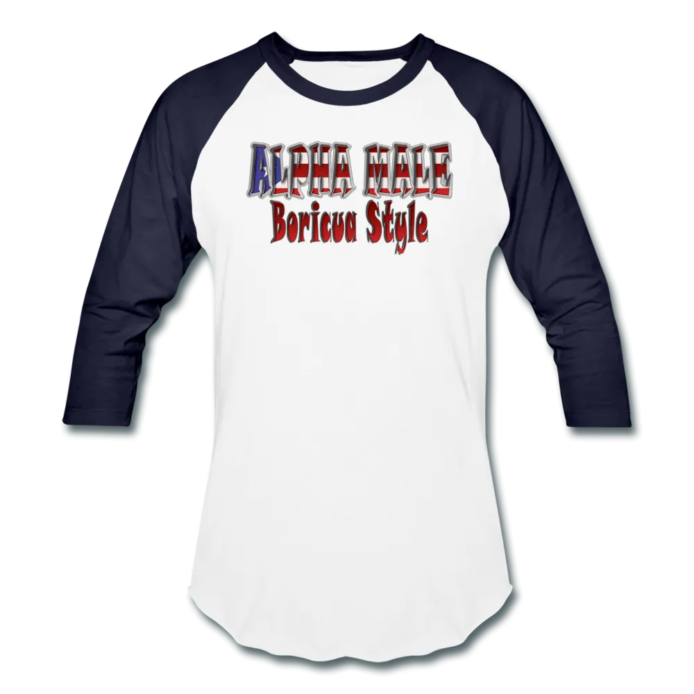 ALPHA MALE BORICUA STYLE Baseball T-Shirt