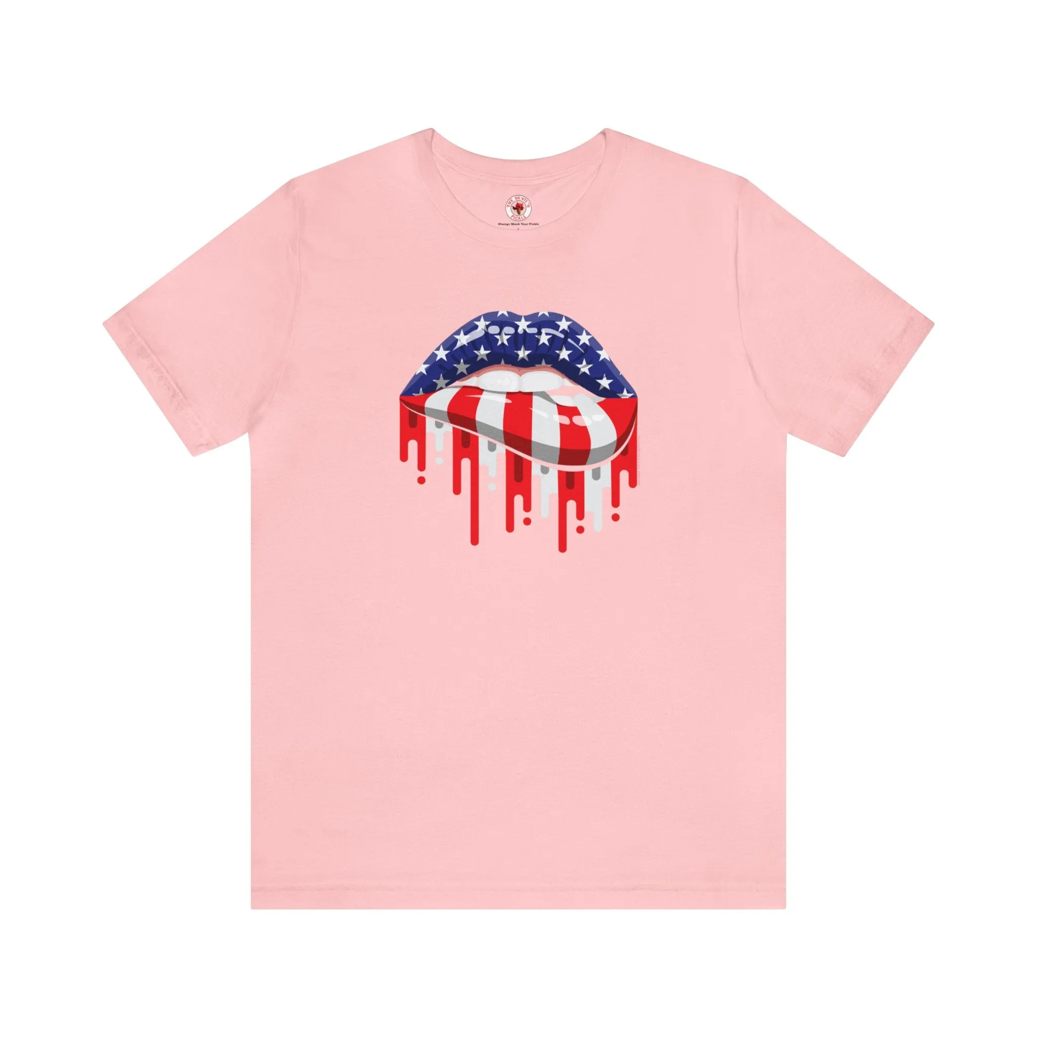 American Flag Lips T-Shirt