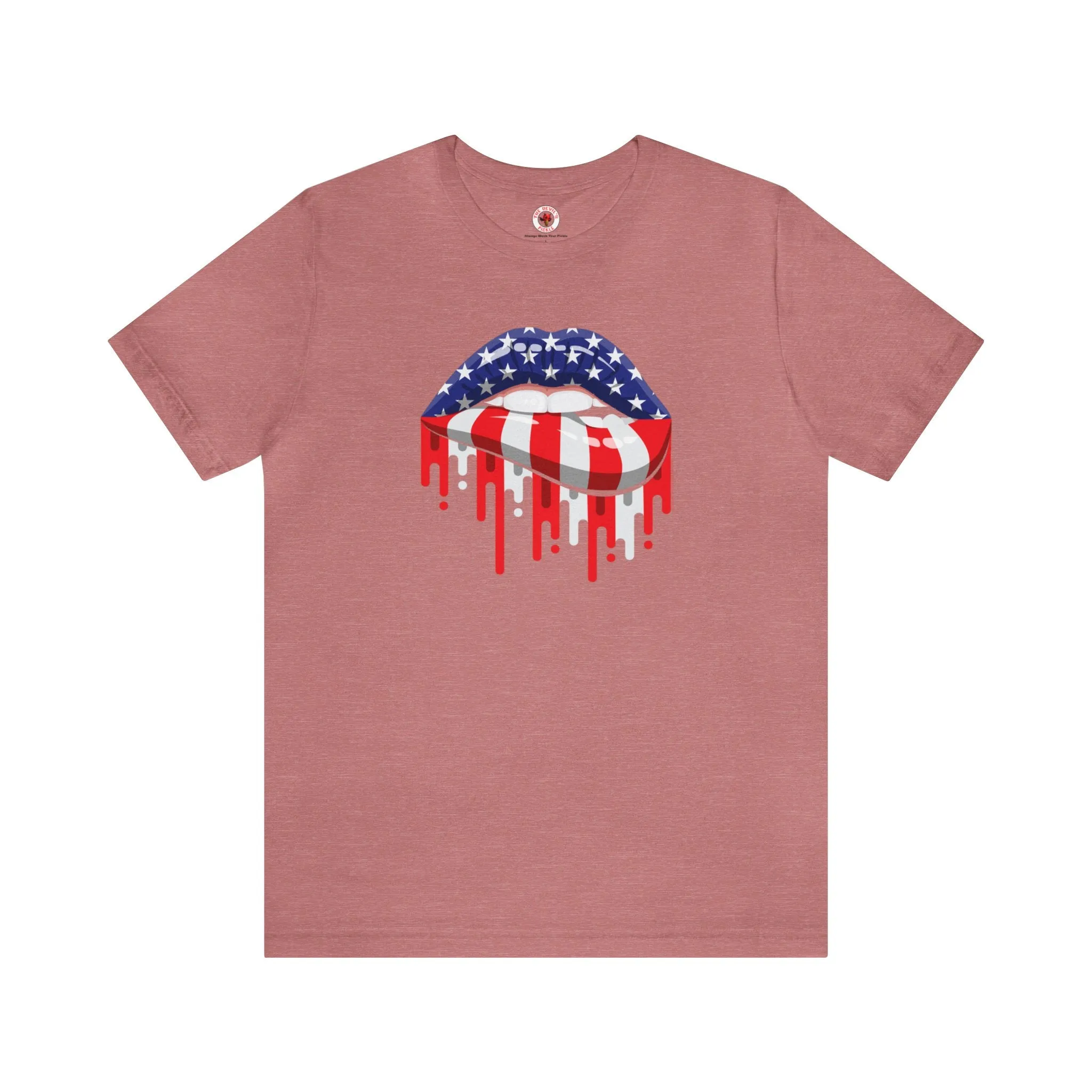 American Flag Lips T-Shirt