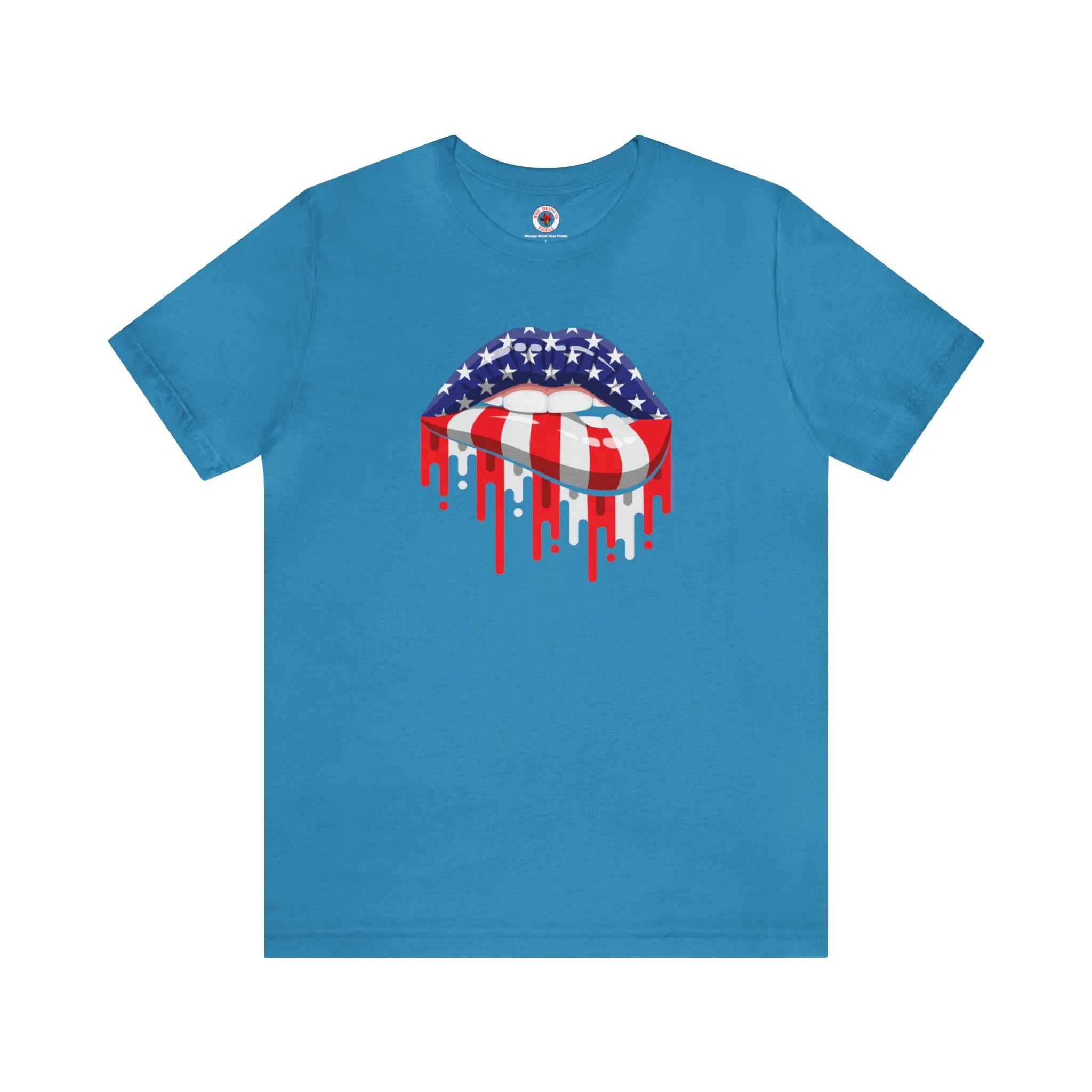 American Flag Lips T-Shirt