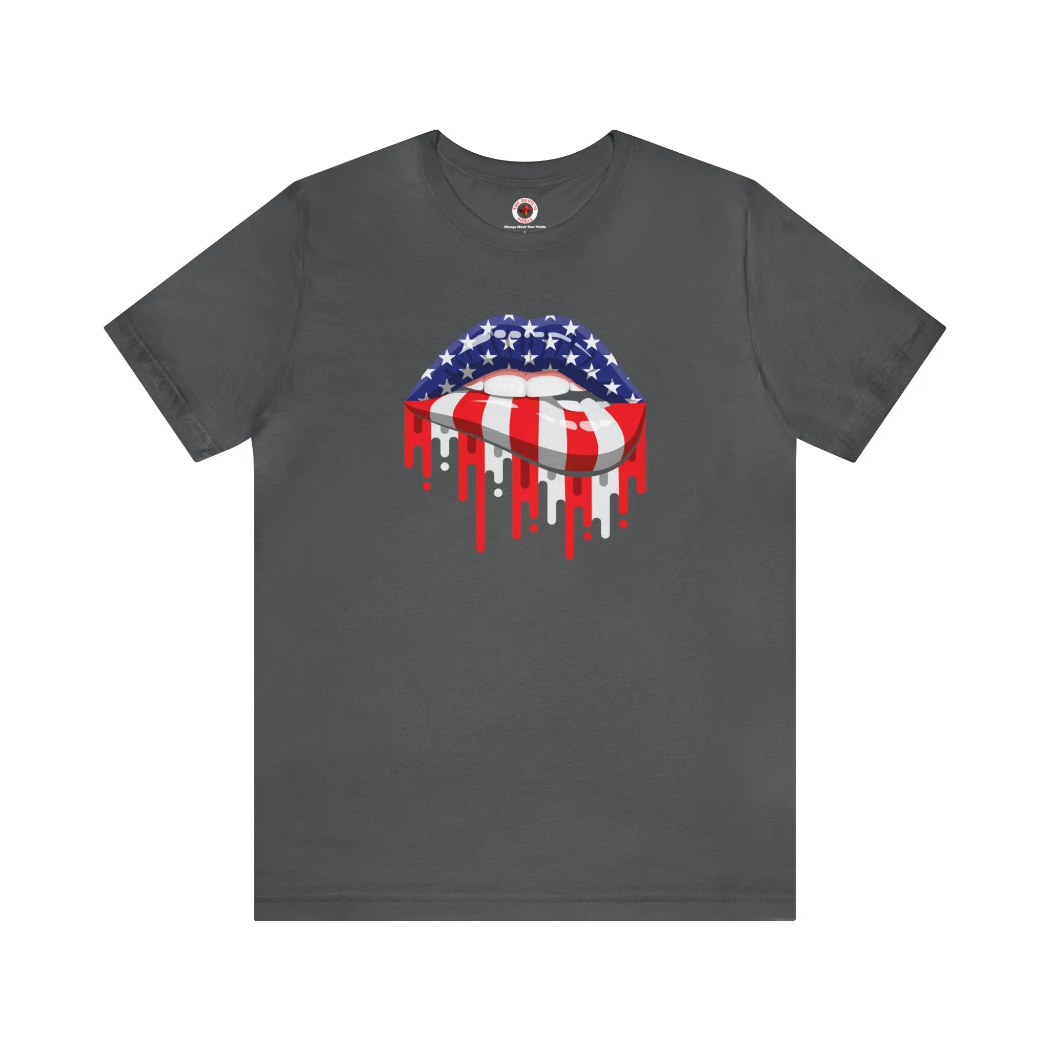 American Flag Lips T-Shirt