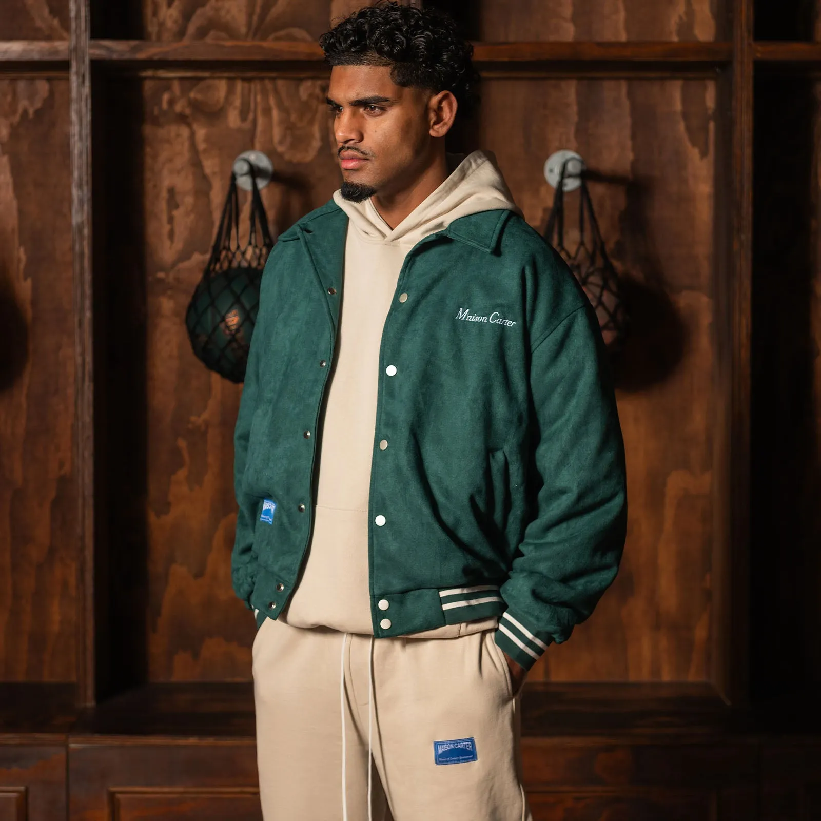 Baseball Canvas Jacket - Green