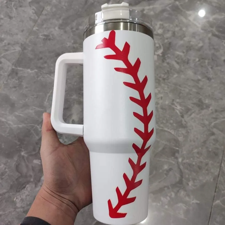 Baseball Stainless Steel Cup/ Sling Bag