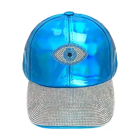 Beautiful Bling Evil Eye Accented Baseball Cap