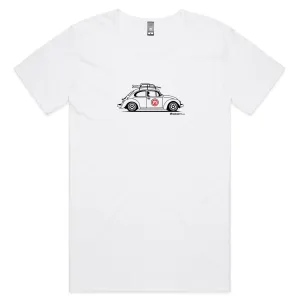 Beetle on the Side Mens Scoop Neck T-Shirt