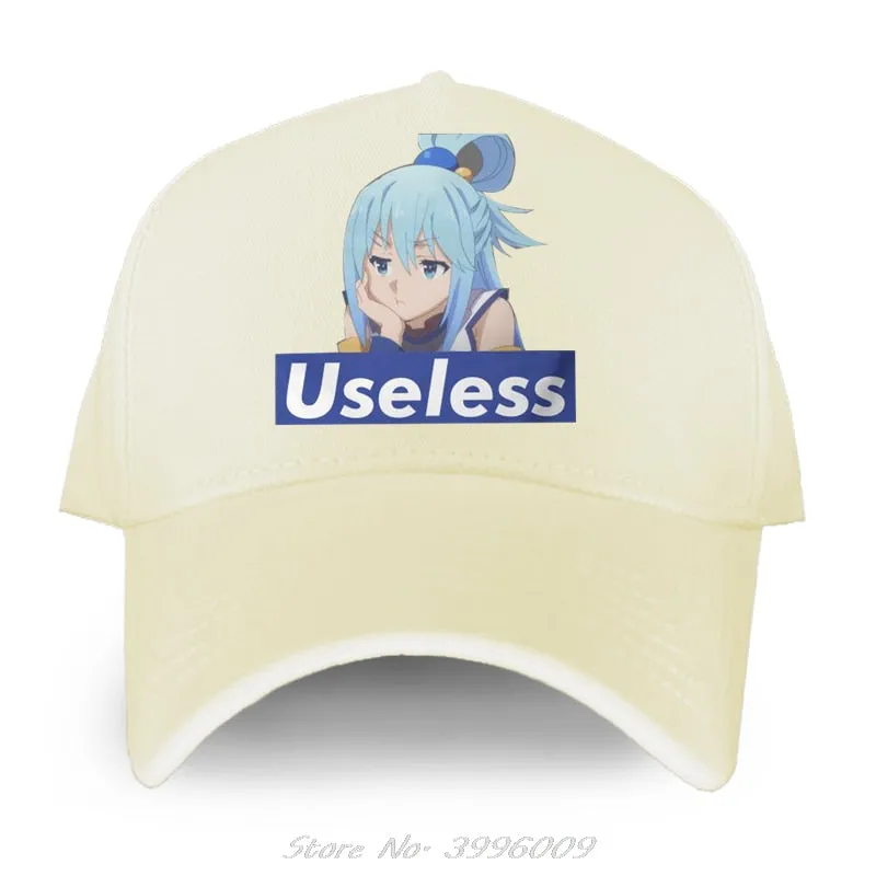 Best Konosuba Aqua Cute Anime Baseball Cap High Quality