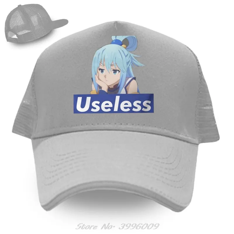 Best Konosuba Aqua Cute Anime Baseball Cap High Quality