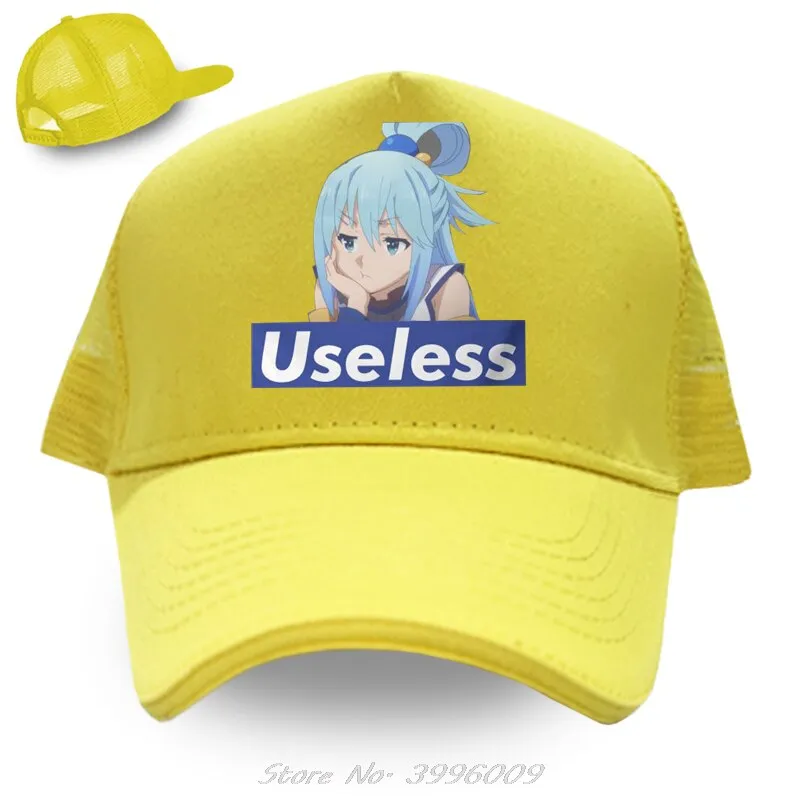 Best Konosuba Aqua Cute Anime Baseball Cap High Quality