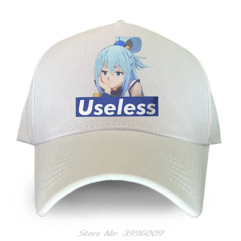 Best Konosuba Aqua Cute Anime Baseball Cap High Quality