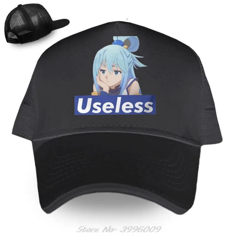 Best Konosuba Aqua Cute Anime Baseball Cap High Quality