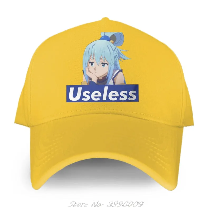 Best Konosuba Aqua Cute Anime Baseball Cap High Quality