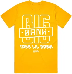 BIG BANK : Gold Sneaker Tees Shirt (white ink)