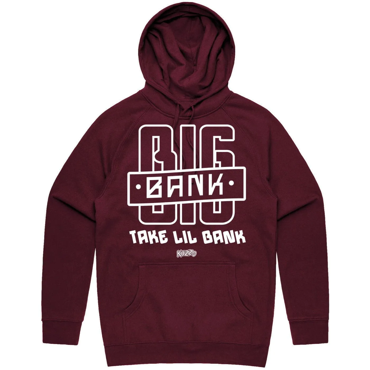 BIG BANK - Maroon Sneaker Hoodie