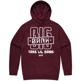 BIG BANK - Maroon Sneaker Hoodie