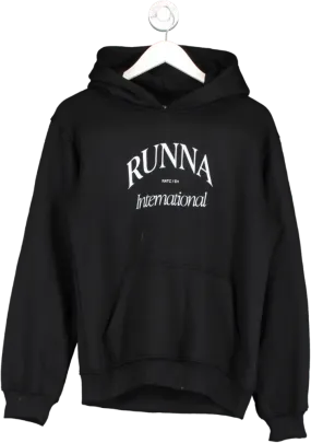 Black Runna Everyday Hoodie - Cozy Stylish Sweatshirt for Casual Wear in UK Size S