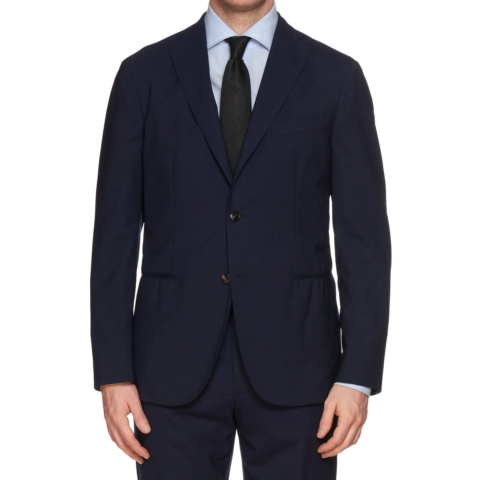 BOGLIOLI Milano "K. Jacket" Navy Blue Virgin Wool Unlined Suit NEW Slim Fit