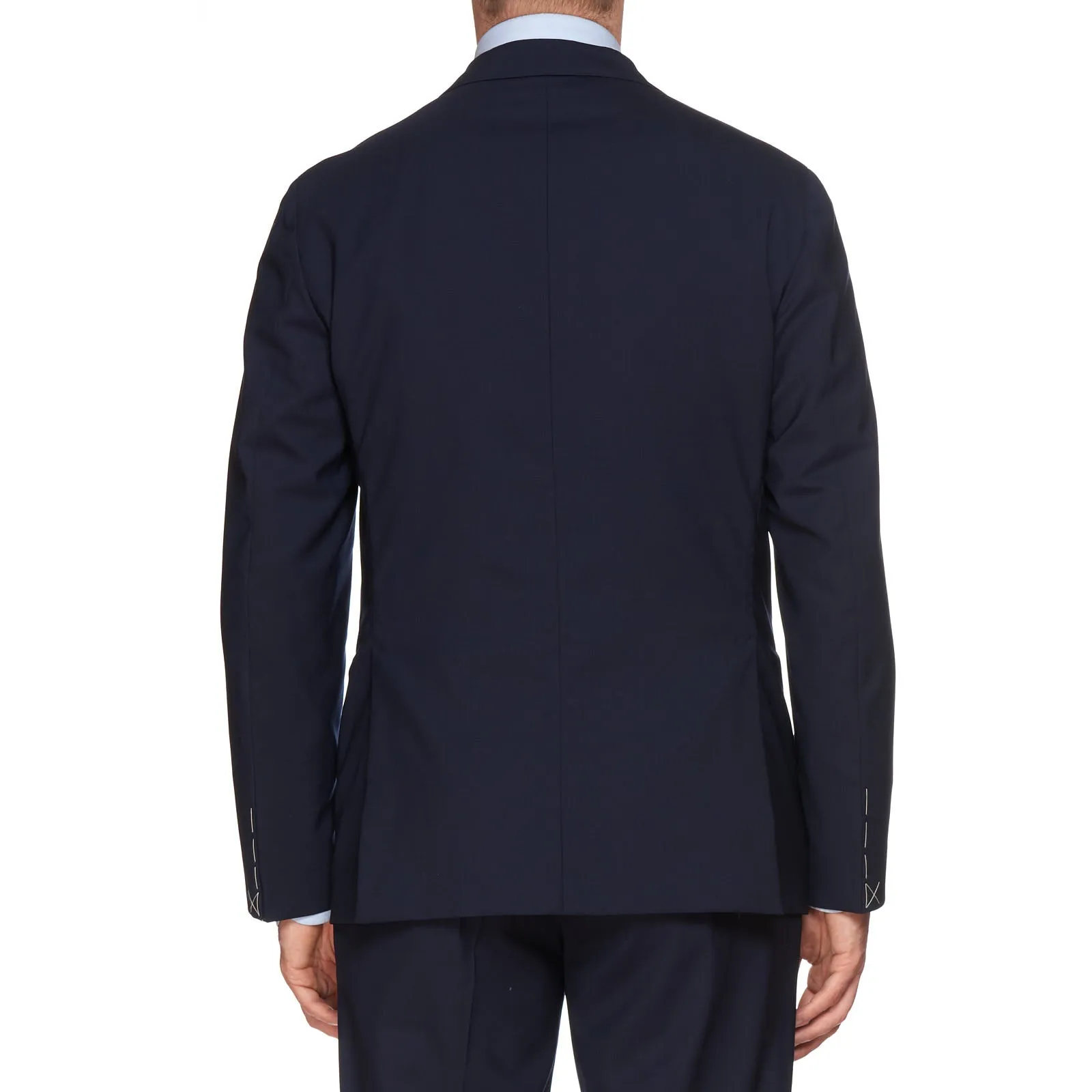 BOGLIOLI Milano "K. Jacket" Navy Blue Virgin Wool Unlined Suit NEW Slim Fit