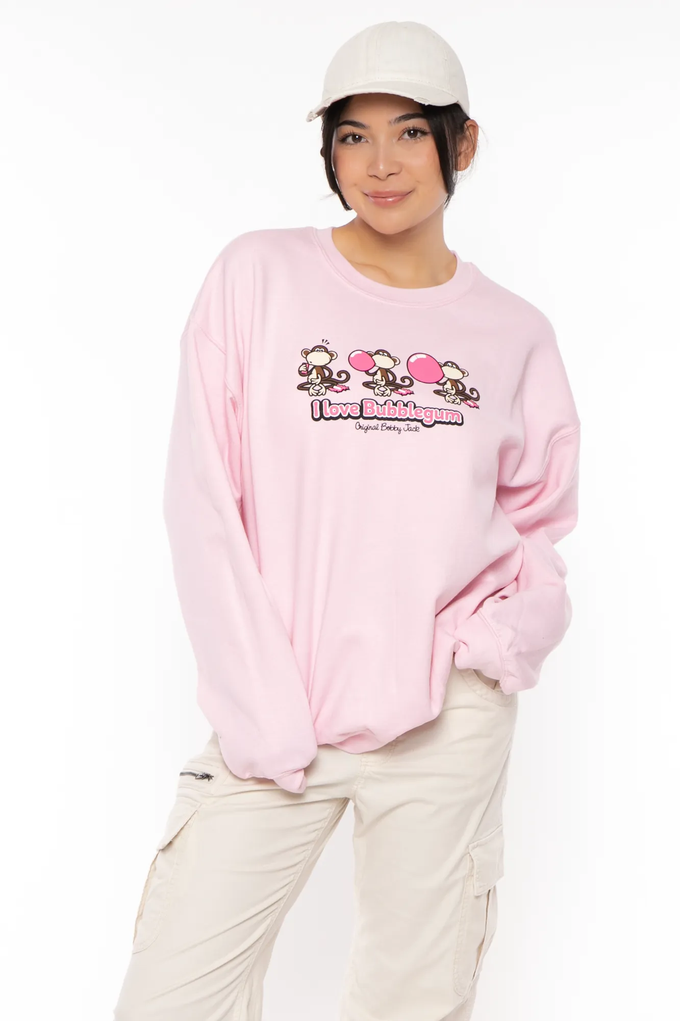 Bubblegum - Bobby Jack Crew Sweatshirt - Pink