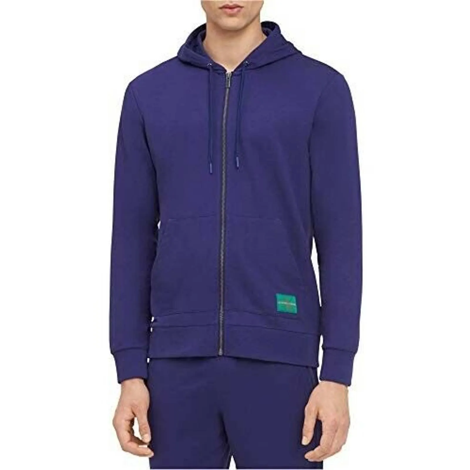 CALVIN KLEIN, Solid Purple Monogram Zip Up Hoodie, Size Medium, NWT, $65