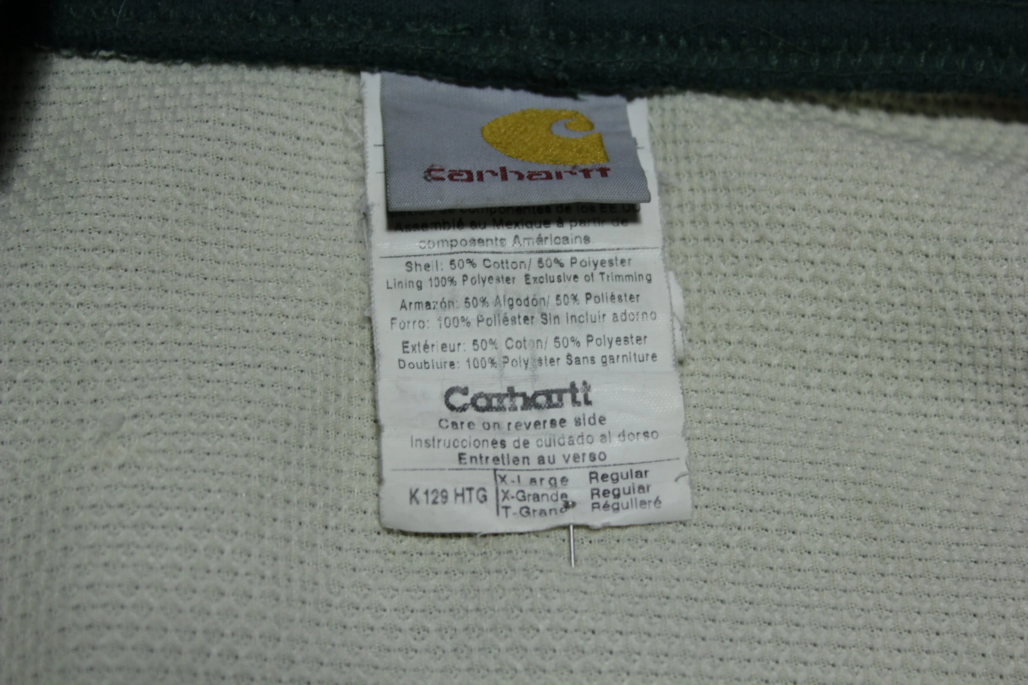 Carhartt K129 - Heavyweight Thermal Lined Fleece Zip-Front Hooded Sweatshirt HTG