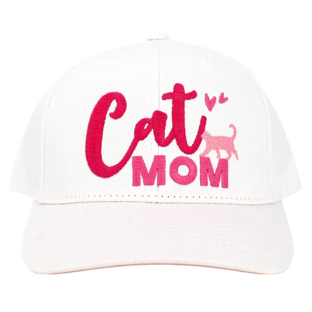 Cat Mom Message Baseball Cap