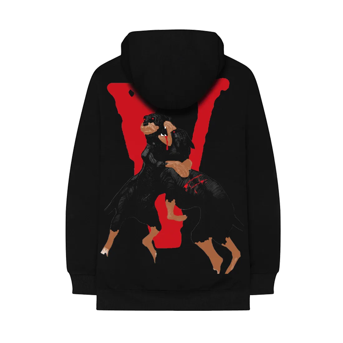 City Morgue x Vlone Dogs Hoodie black