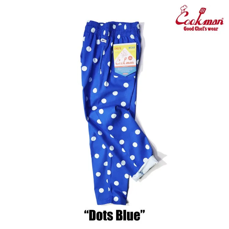 Cookman Chef Pants - Dots : Blue