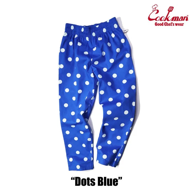 Cookman Chef Pants - Dots : Blue