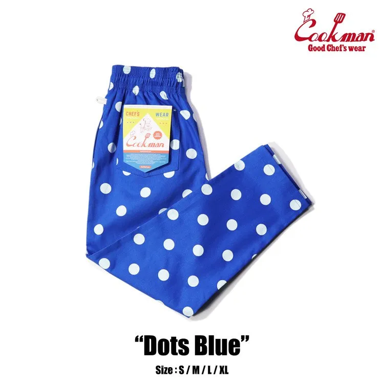 Cookman Chef Pants - Dots : Blue