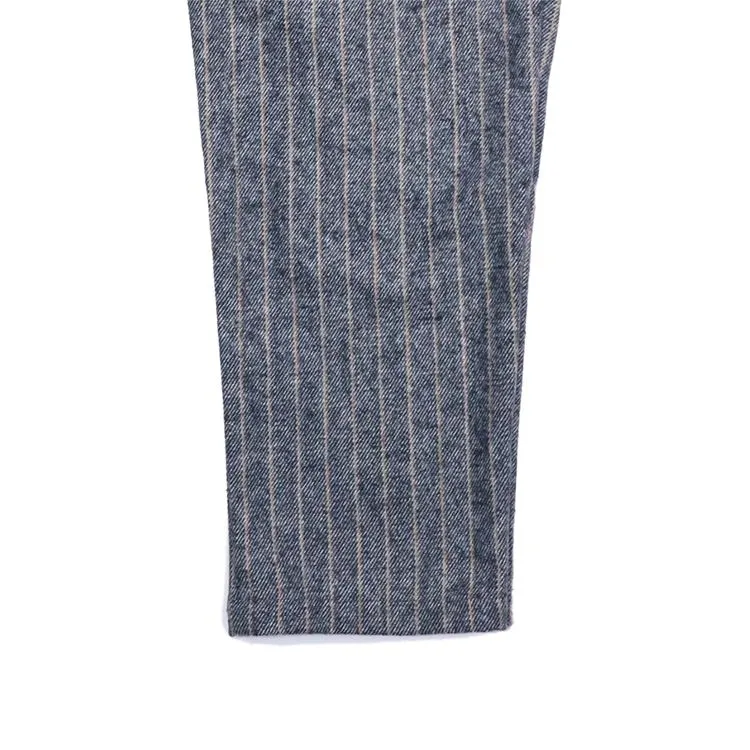 Cookman Chef Pants - Wool Mix Stripe : Light Gray