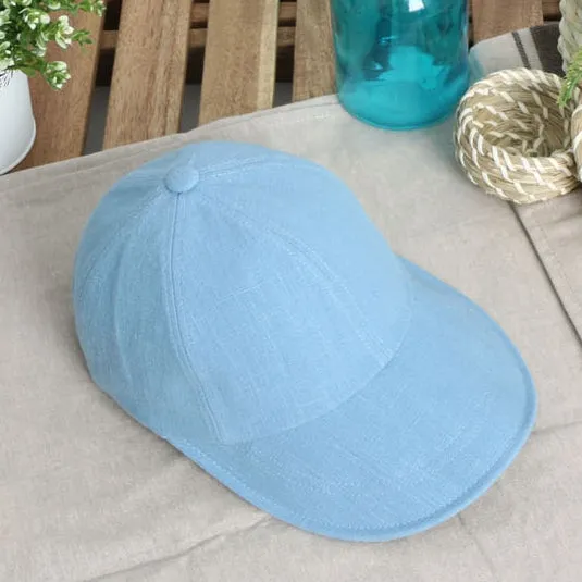 Cool Summer Linen Solid Baseball Caps Hats Velcro Wire Wide Brim Unique Novelty Unisex Mens Womens Adjustable Korean Kpop Style Fashion Accessories Lightweight