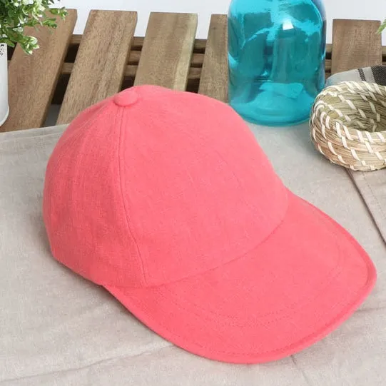 Cool Summer Linen Solid Baseball Caps Hats Velcro Wire Wide Brim Unique Novelty Unisex Mens Womens Adjustable Korean Kpop Style Fashion Accessories Lightweight