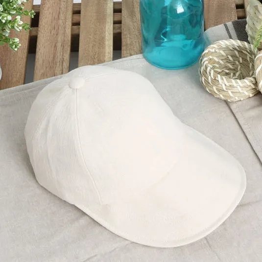 Cool Summer Linen Solid Baseball Caps Hats Velcro Wire Wide Brim Unique Novelty Unisex Mens Womens Adjustable Korean Kpop Style Fashion Accessories Lightweight