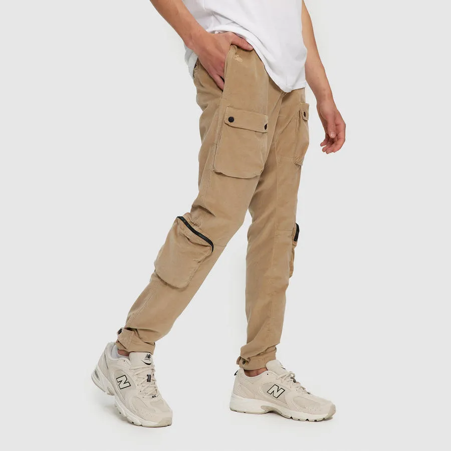 CORDUROY UTILITY PANTS BEIGE