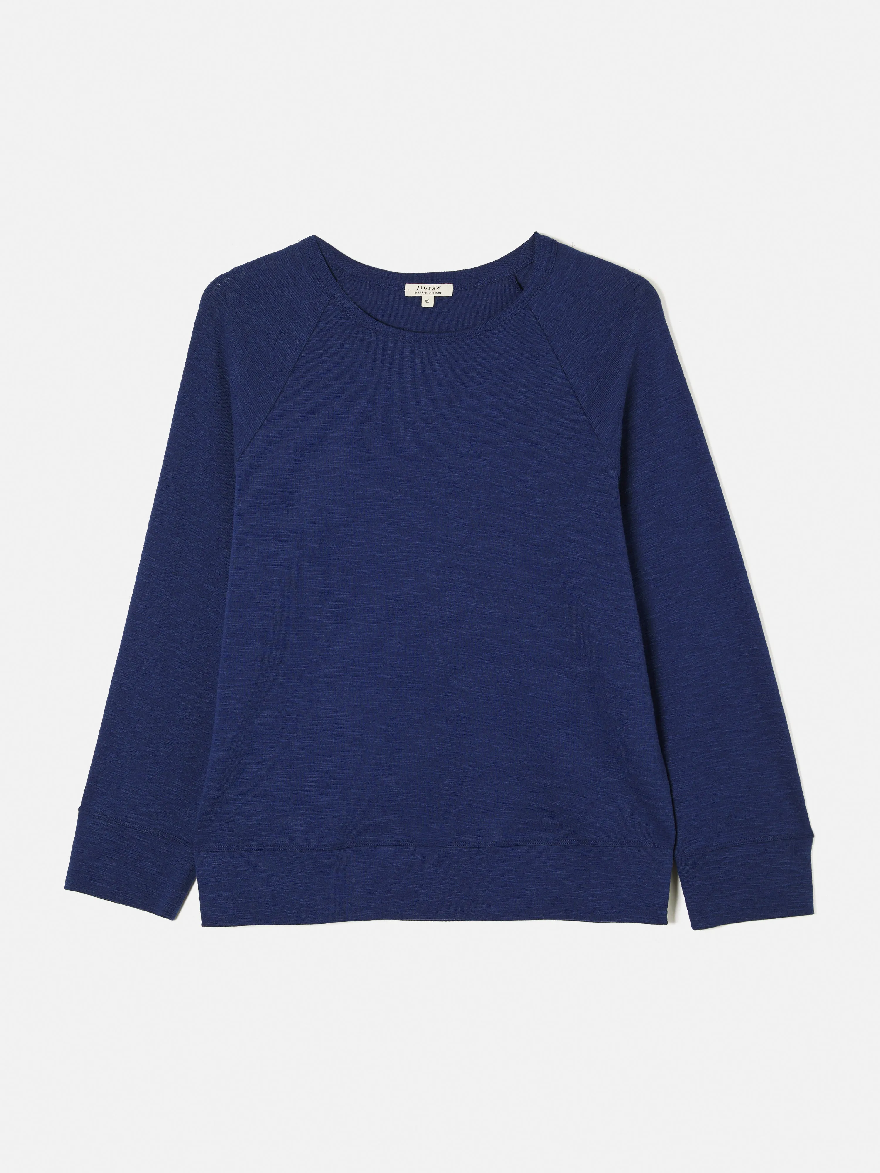 Cotton Luxe Raglan Tee | Navy