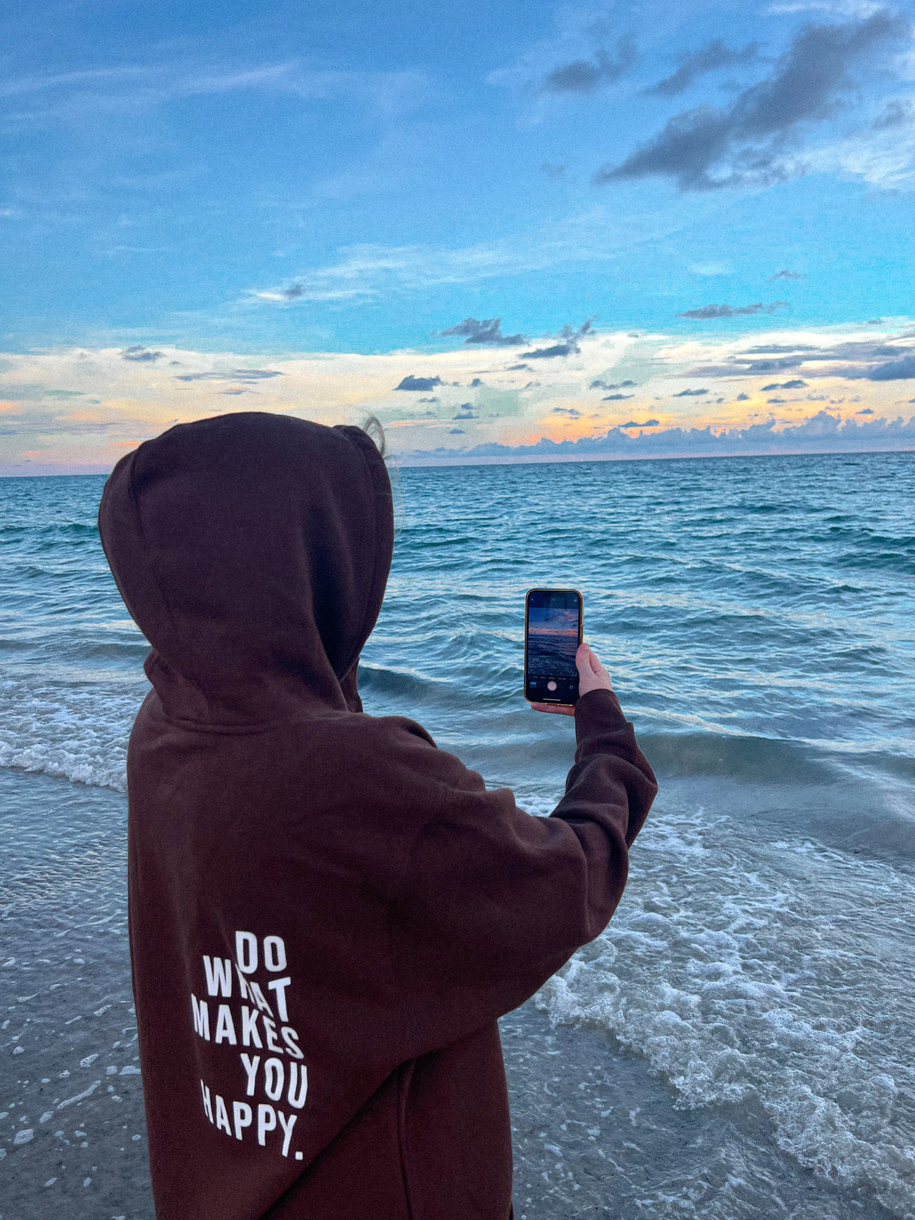 Do What Makes You Happy Chocolate Hoodie