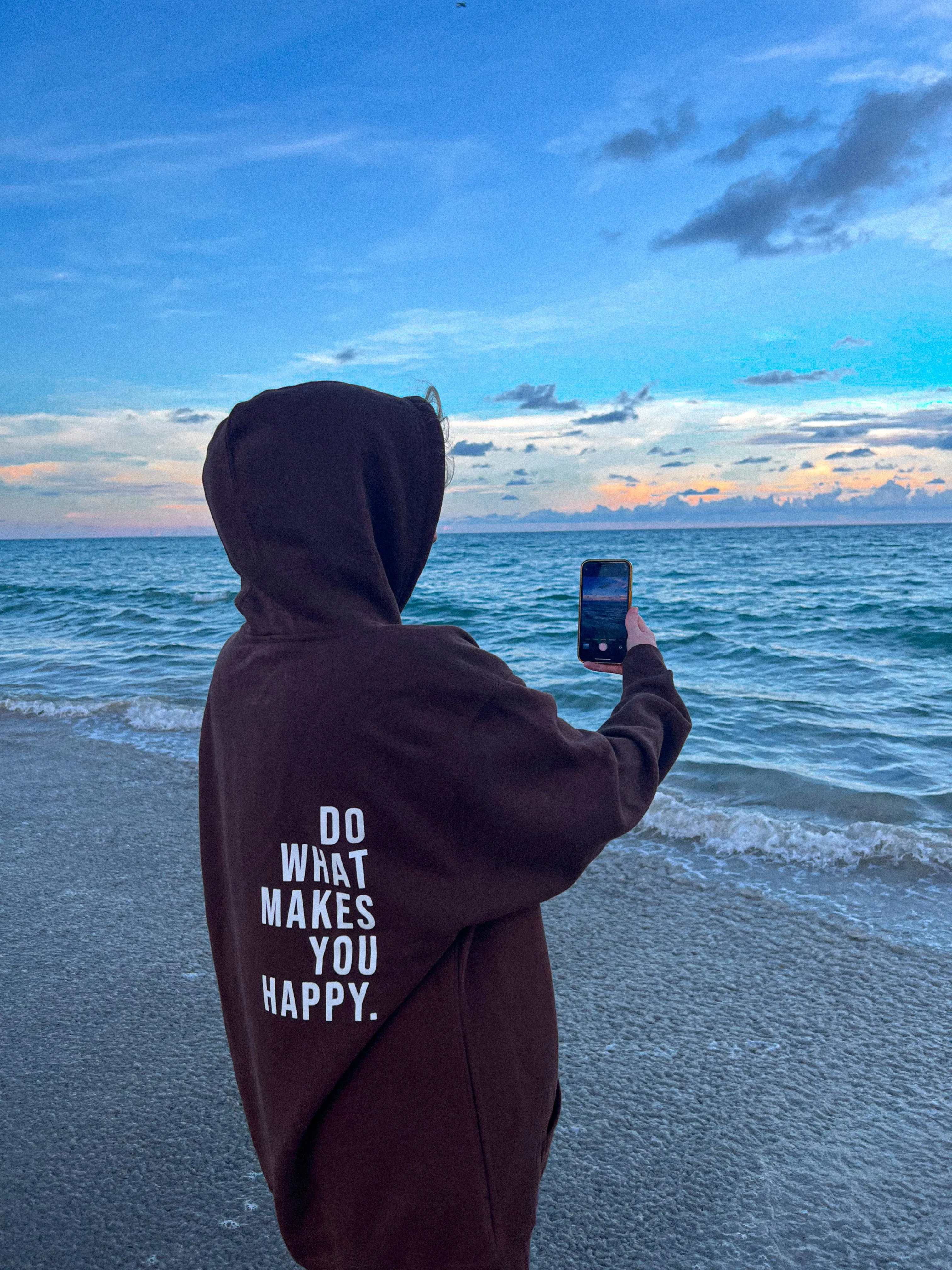 Do What Makes You Happy Chocolate Hoodie